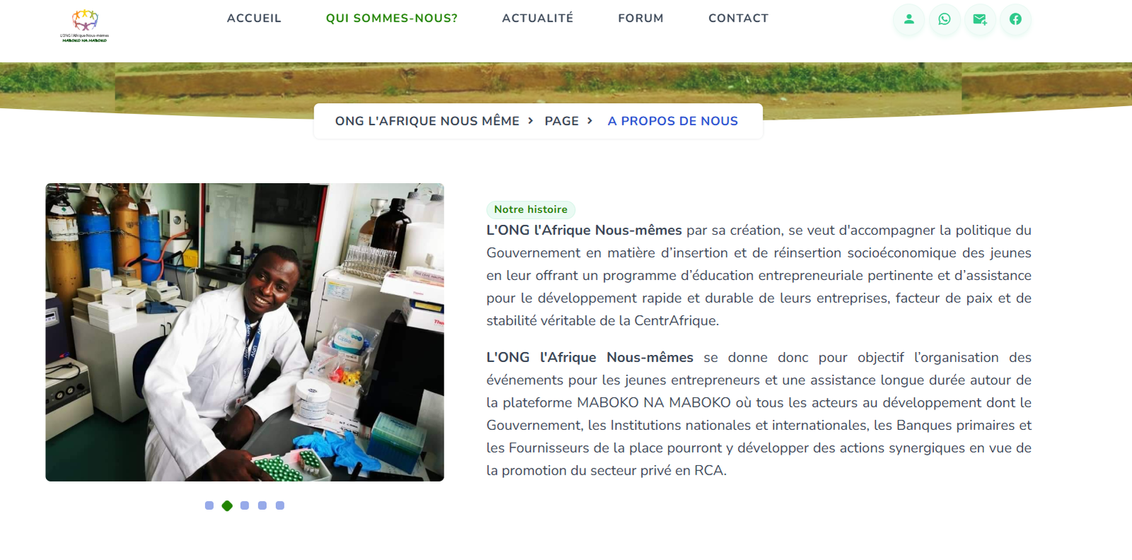Conception d’un site vitrine interactif avec gestion de contenu  - Image 1